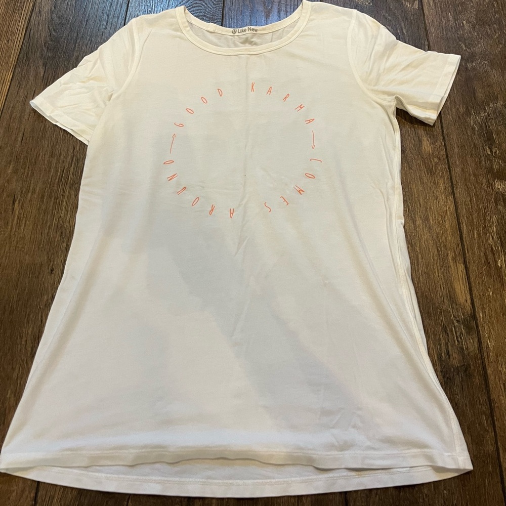 Lululemon Good Karma Comes Around white t-shirt